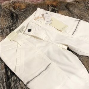 Joie off-white cotton pants..."Park Skinny"